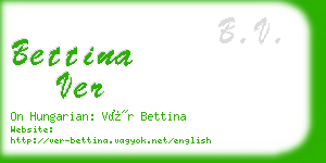 bettina ver business card